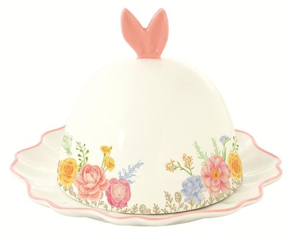 Easy Life TJOL3368 - TRES JOLIE Butterdose mit Untertasse, 16 cm