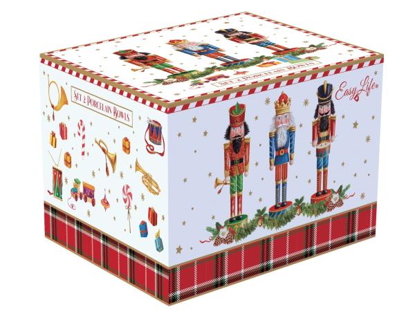 Easy Life VNUT1008 - Vintage Nutcracker Schale 2er SET, -14 cm-