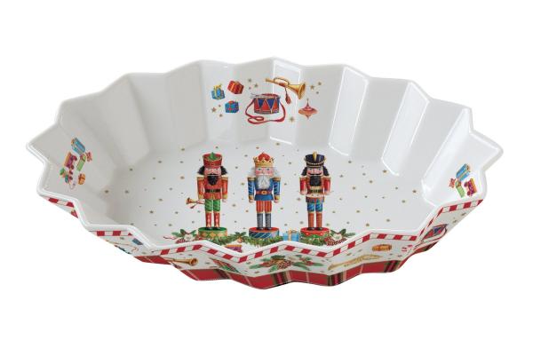 Easy Life VNUT1048 - Vintage Nutcracker Servierplatte, -25 x 17 x 4,5 cm-