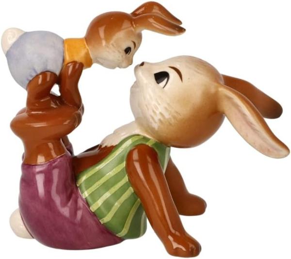 Goebel 66845521 - Hasenfamilie "Frechdachs", 9 cm