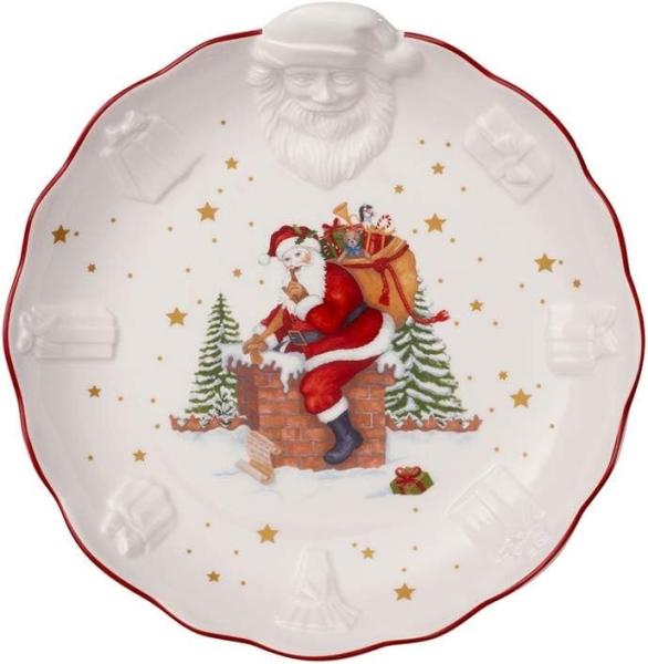 Villeroy & Boch 3610 - Toy's Fantasy Schale mit Santa Relief, 24 x 25 x 4,6 cm