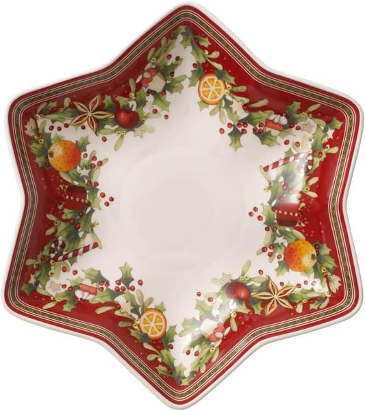 Villeroy & Boch 3840 - Winter Bakery Delight Schale in Stern-Form auf Fuß