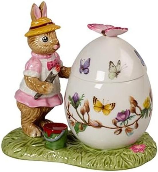 Villeroy & Boch 6487 - Bunny Tales Osterei-Dose Anna malt, 11 x 6,5 x 10 cm
