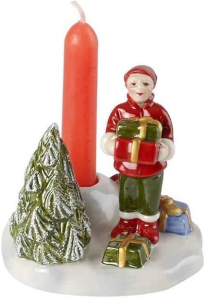 Villeroy & Boch 6543 - North Pole Express Kerzenhalter "Elf mit Geschenken"