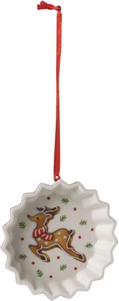 Villeroy & Boch 6679 - Winter Bakery Baumschmuck "Kuchenform Rentier", 6,5 cm