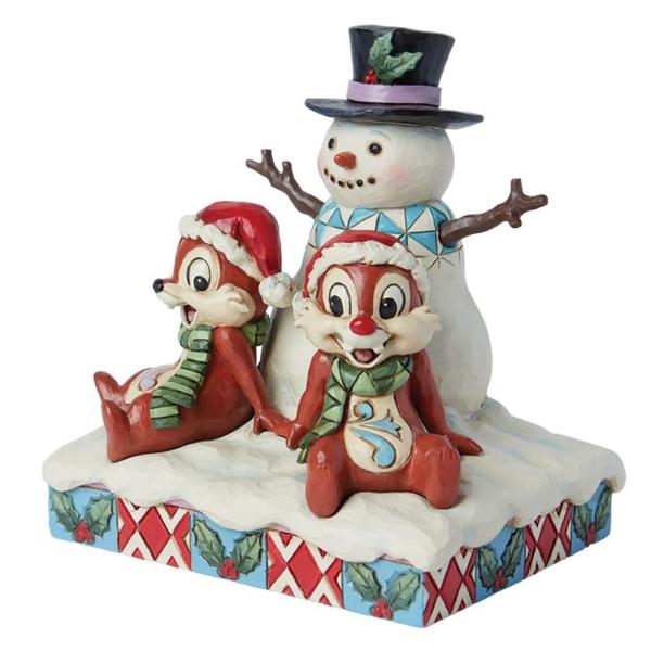 Enesco Disneyfigur - Chip n Dale Schneemann-Figur - 6015006