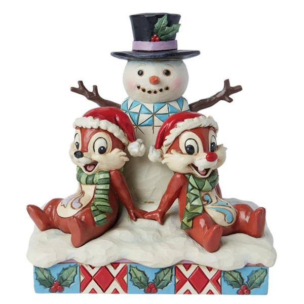 Enesco Disneyfigur - Chip n Dale Schneemann-Figur - 6015006
