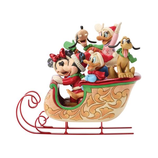 Enesco Disneyfigur - Mickey & Freunde im Schlitten - 6016883
