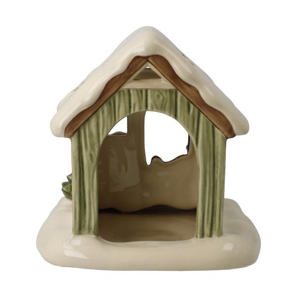 Goebel Dekofigur 66704631 - Verschneite Gartenhütte