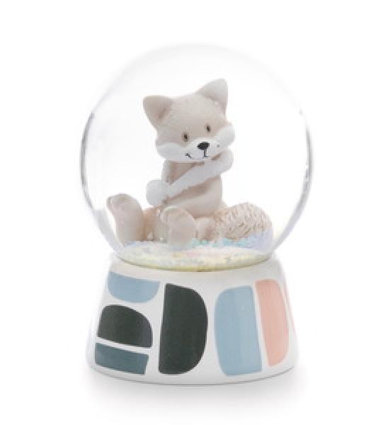 NICI 61324 - Schüttelkugel Polarfuchs Vanja, 6,5 cm