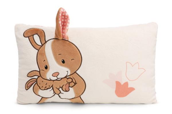 NICI 61641 - Kissen Hase & Kind Hopsala, 43 x 25 cm