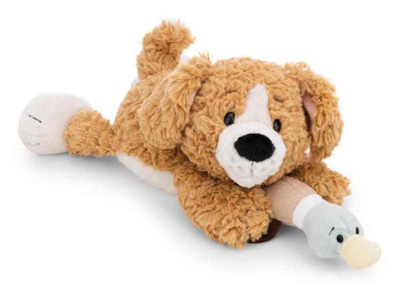 NICI 62149 - Kuscheltier Hund braun & Ente, 30 cm