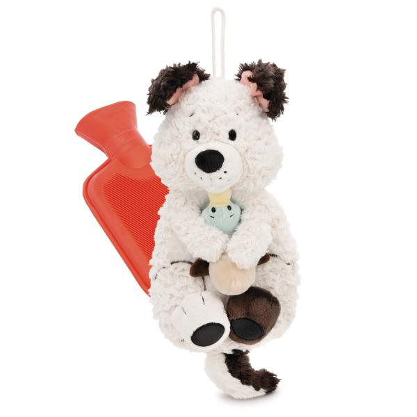 NICI 62167 - Wärmeflasche Hund weiß & Ente, 300 ml, 30 cm