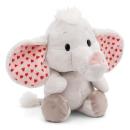 NICI 61489 - Kuscheltier Love Elefant hellgrau, 48 cm